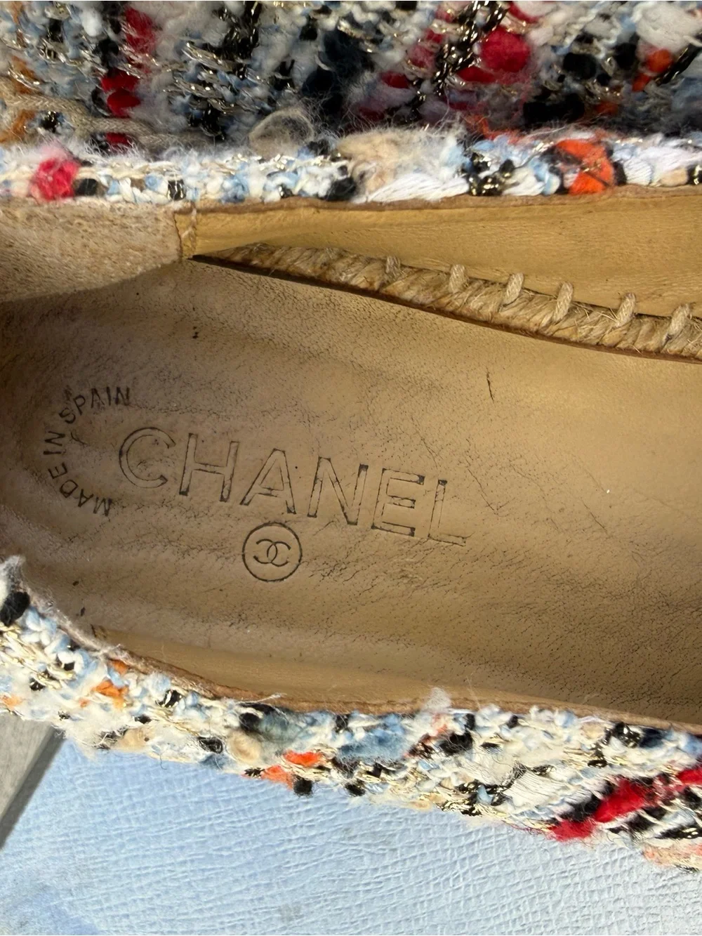 CHANEL espadrilles multicolor